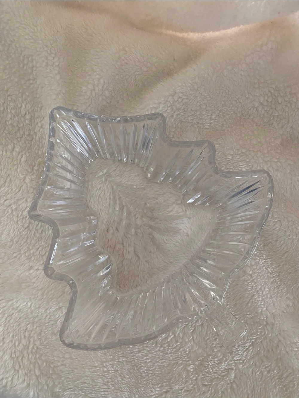 Mikasa Clear Glass Tree-Shaped Dish